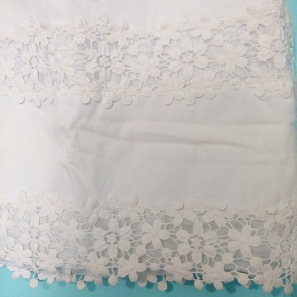 J. Crew White Skirt With Lace Size 4 - Picture 4 of 12